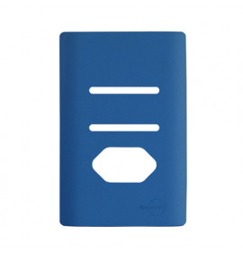 Placa p/ 2 Interruptores + Tomada 4x2 - Novara Azul Fosco